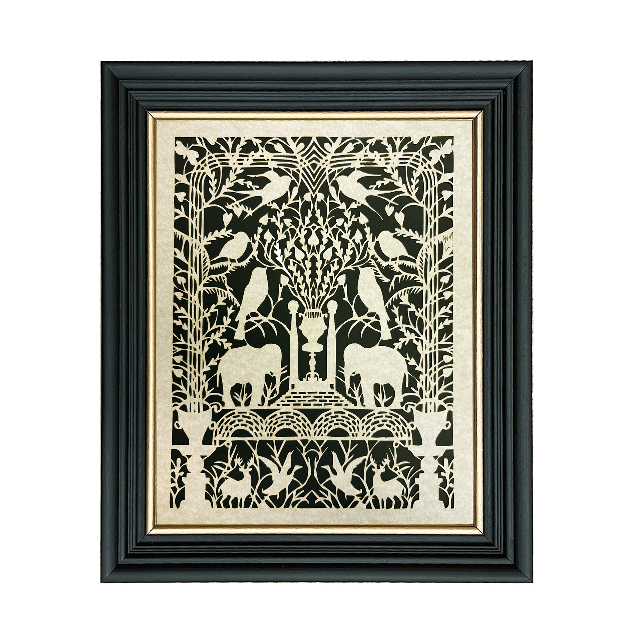 Scherenschnitte Early American 10″ x 12″ Birds & Elephants Scherenschnitte Scherenschnitte Early American 10″ x 12″ Birds & Elephants Scherenschnitte