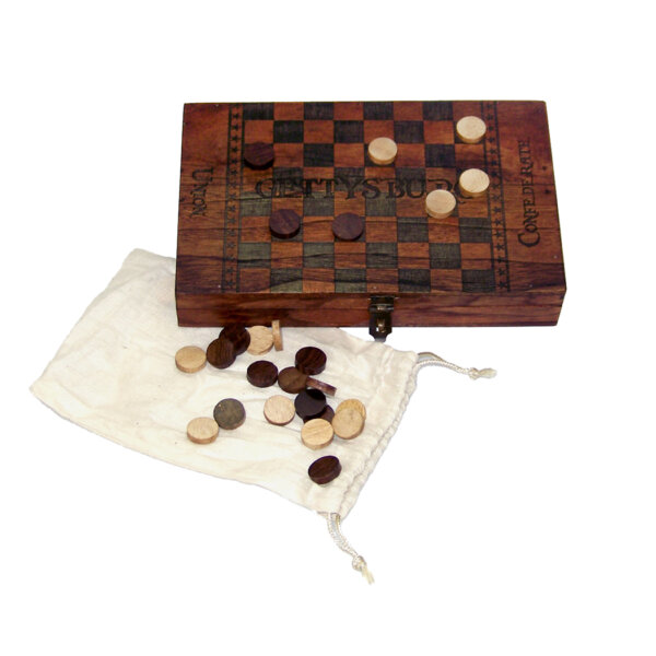 Toys & Games Revolutionary/Civil War Mulsin Bag with Wooden Checkers inside.