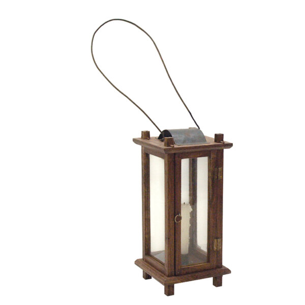 Candles/Lighting Early American 12-1/2″ Colonial Lantern- Antique Reproduction