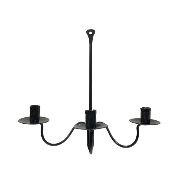 Candles/Lighting Early American 15″ Wrought Iron Hanging Candle Holder- Antique Vintage Style