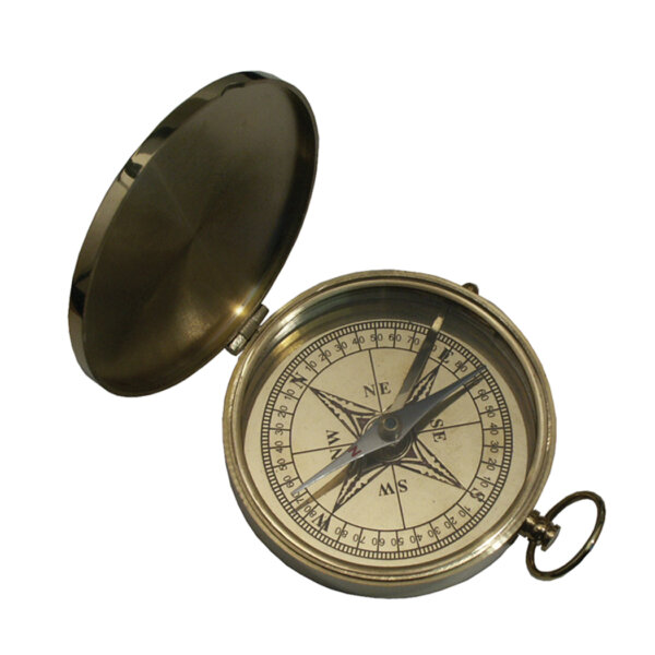 Compasses Nautical 3″ Flip-Top Solid Polished Brass Pocket Compass- Antique Reproduction