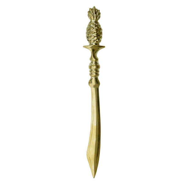 Desk Top Accessories Writing 8-1/4″ Solid Brass Pineapple Letter Opener- Antique Vintage Style