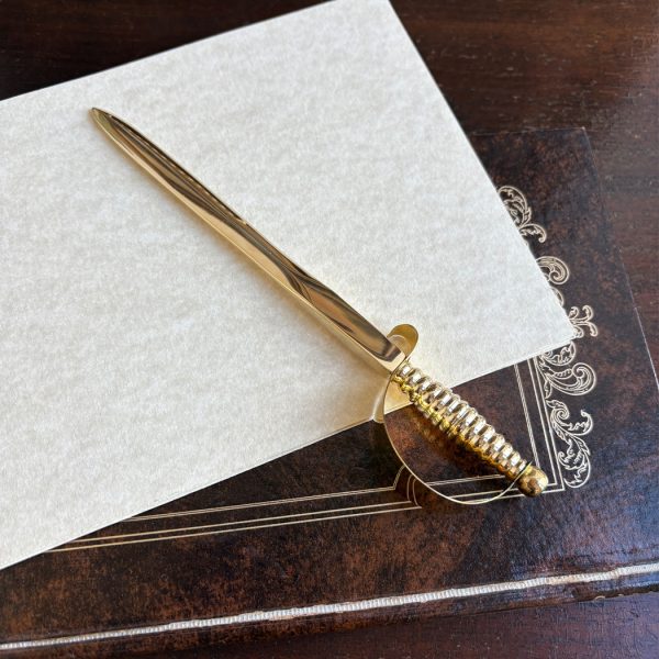 Letter Openers/Magnifiers Writing 7″ Brass Sword Letter Opener