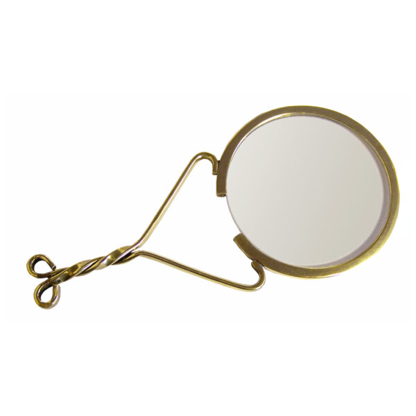 Desk Top Accessories Early American 4-1/2″ Petite Colonial Brass Magnifier- Antique Vintage Style
