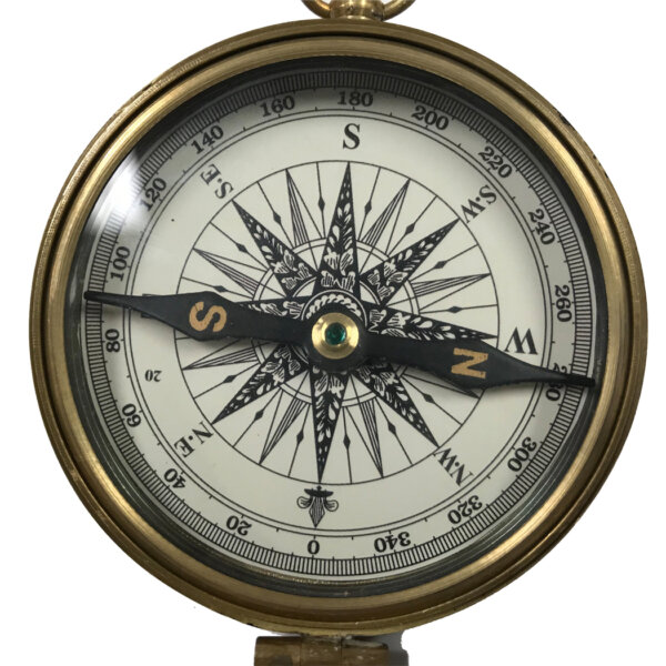 Compasses Nautical 3″ Antiqued Brass Compass with Hinged Lid Antique Reproduction