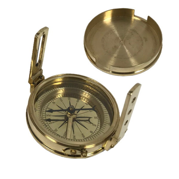 Compasses Nautical 2-1/2″ Solid Polished Brass Survey Compass Antique Reproduction