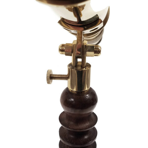 Nautical Decor & Souvenirs Nautical 10-3/4″ Polished Brass Tabletop Antique Telescope on Solid 9″ Rosewood Pedestal Stand – Antique Reproduction