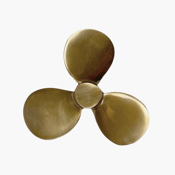 Desk Top Accessories 4-1/2″ Antiqued Brass Propeller Paperweight Tabletop Decor