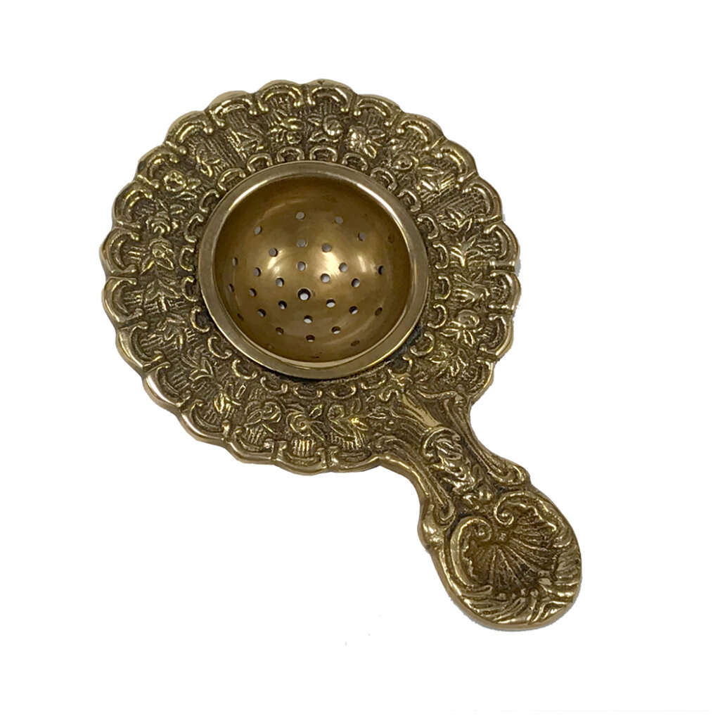 5-1/4″ Antiqued Brass Tea Strainer- Antique Vintage Style – Madison Bay ...