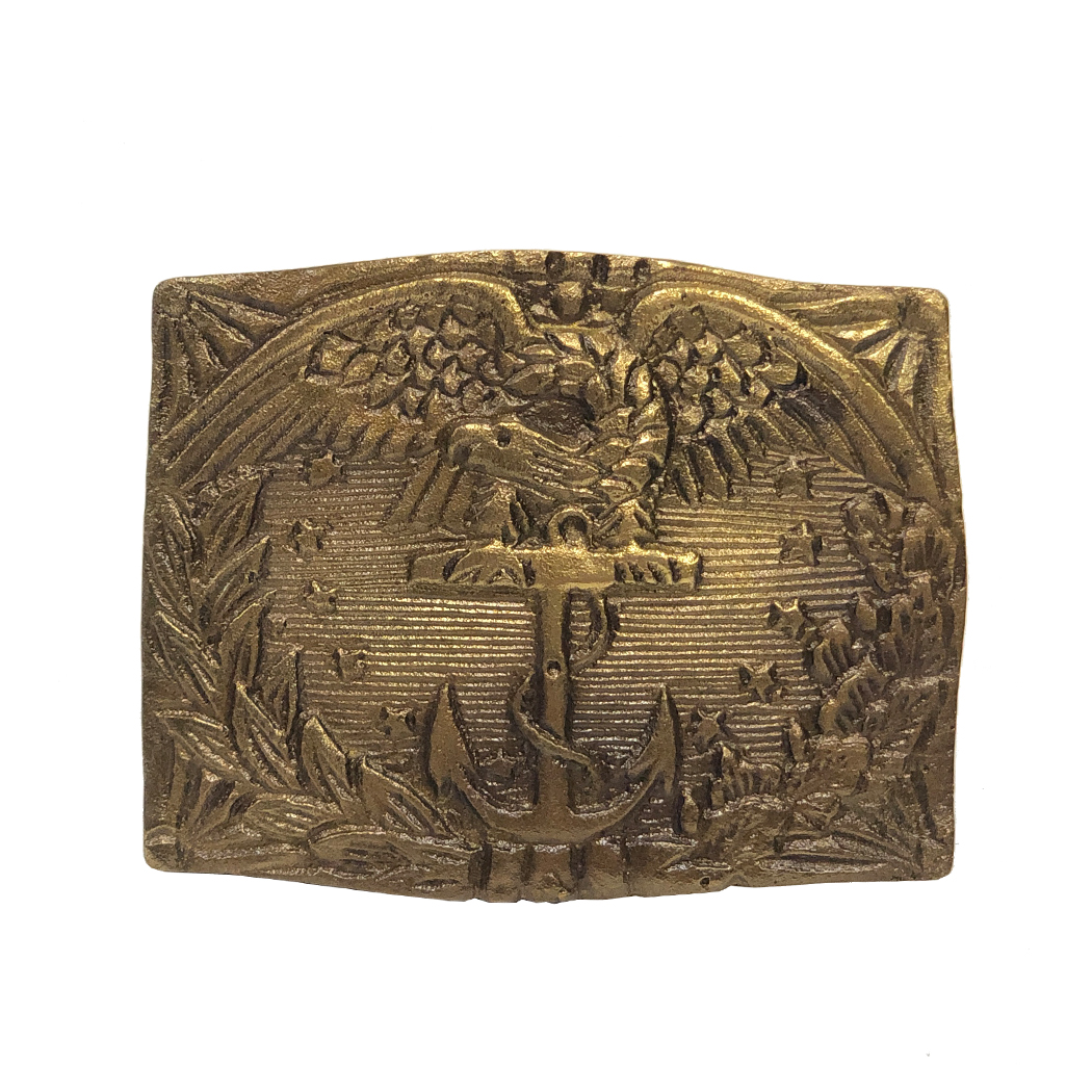 Civil War Marine Belt Buckle with Eagle and Anchor