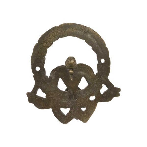 Early American Life Early American 3-3/4″ Antiqued Brass Wreath Wall Hook – Antique Vintage Style