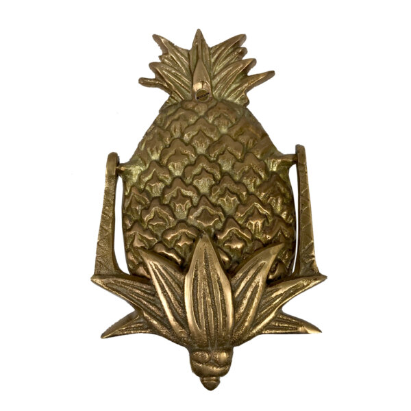 Early American Life Early American 5-1/2″ Antiqued Brass Pineapple Door Knocker- Antique Vintage Style