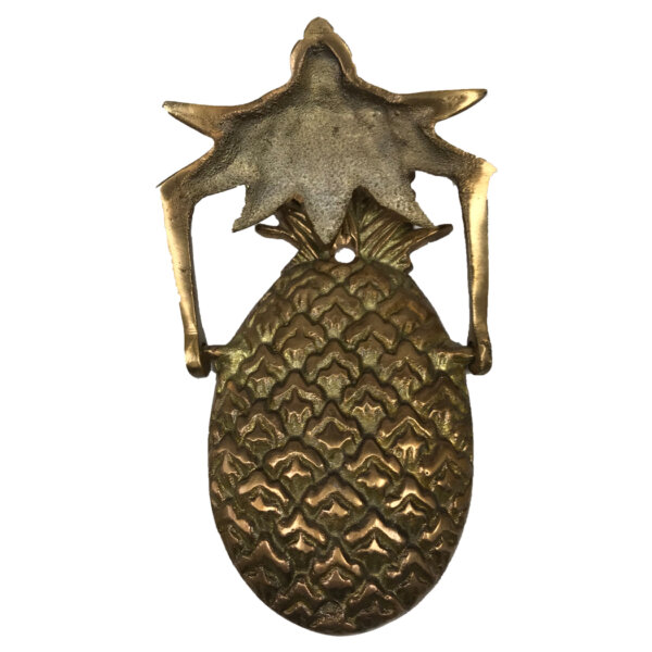 Early American Life Early American 5-1/2″ Antiqued Brass Pineapple Door Knocker- Antique Vintage Style