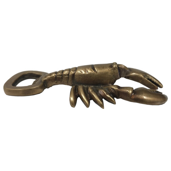Trays & Barware Nautical 4″ Antiqued Brass Lobster Bottle Opener- Antique Vintage Style