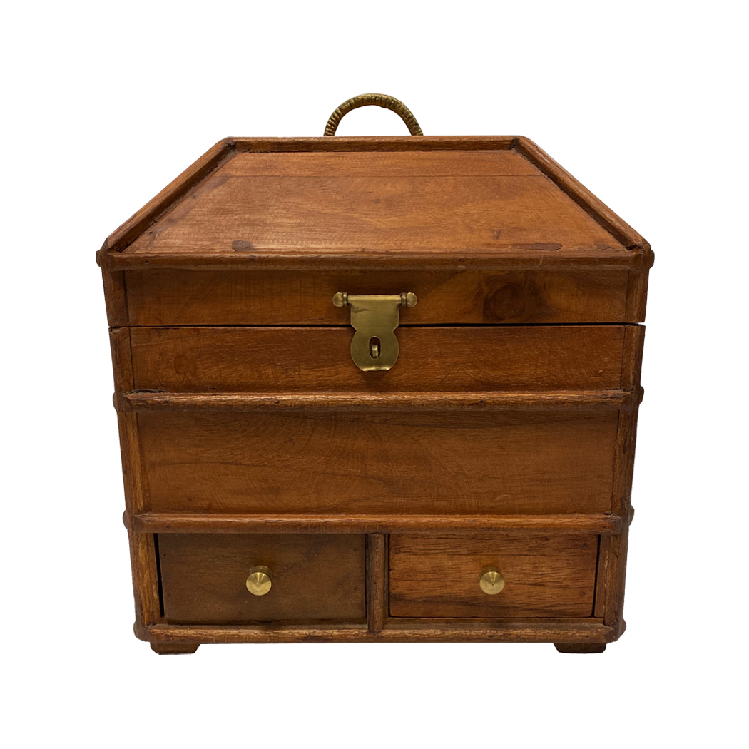 Decor Early American Portable British Campaign Chest ...