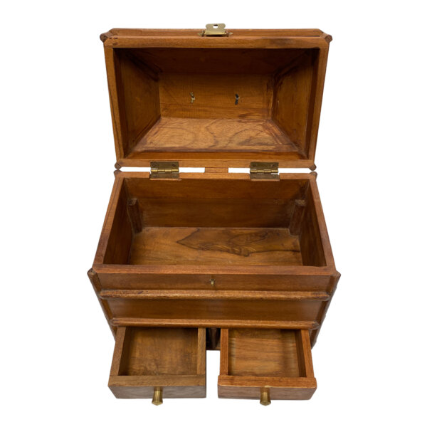 Writing Boxes & Travel Trunks Early American Portable British Campaign Chest- Antique Vintage Style