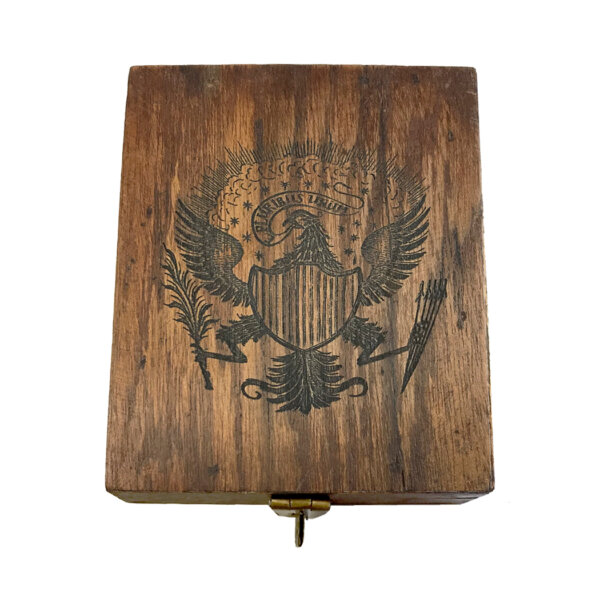Decorative Boxes Revolutionary/Civil War 4-5/8″ Eagle Playing Card Box for storing your favorite cards.