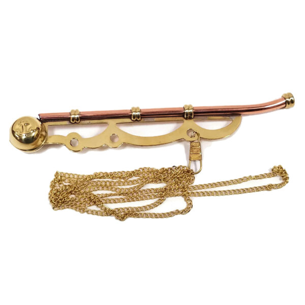 Instruments Nautical 6-1/4″ Brass Bosun Whistle