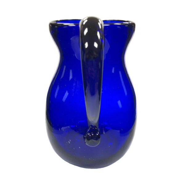 Glassware Early American 9-1/4″ Hand-Blown Cobalt Thick Glass 85-oz. Beverage Pitcher- Antique Vintage Style