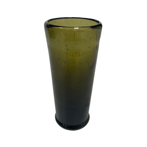 Glassware Early American 6-1/4″ Hand-Blown Dark Green Tavern 14-oz. Water Glass- Antique Vintage Style