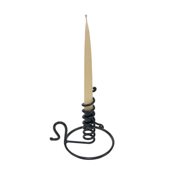 Candles/Lighting Early American 6″ Wrought Iron Spiral Courting Candle Holder – Antique Vintage Style