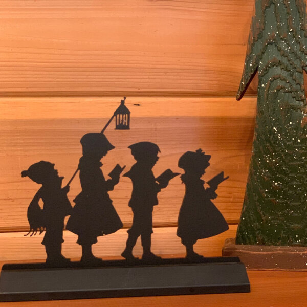 Wooden Silhouette Christmas 7″ Standing Wooden “Christmas Carolers” Silhouette Tabletop Christmas Ornament Sculpture Decoration