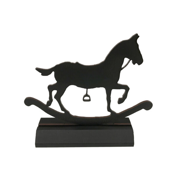 Wooden Silhouette Early American Standing wood silhouette in 5-1/4″ base. Silhouette stands 6-1/4″ tall.