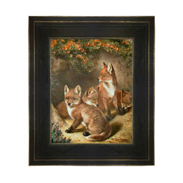Accurately reproduced from original works. This is an antiqued reproductions on canvas and framed in the proper period reproduction frame.