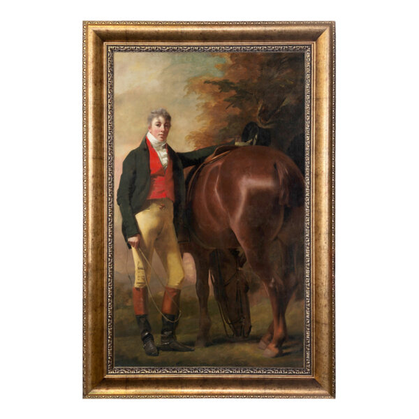 George Harley Drummond (c. 1808) Framed Oil Painting Print on Canvas in Antiqued Gold Leaf Frame- Framed to 22-3/4
