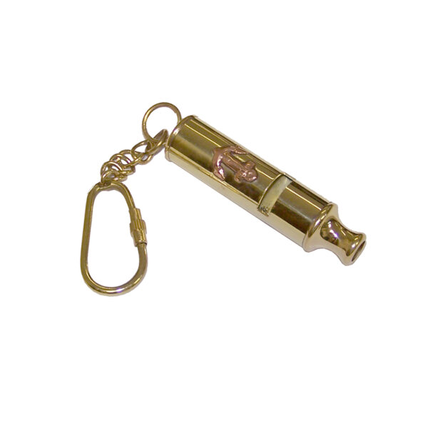 Jewelry Nautical 2-1/2″ Whistle Keychain