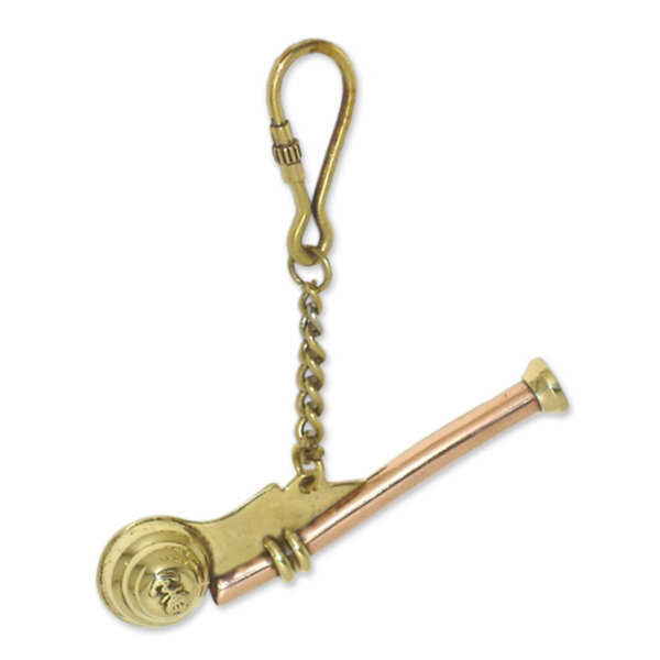 Brass 3-Pipe Telescope Key Chain