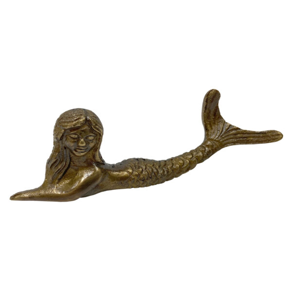 Desk Top Accessories Nautical 5″ Brass Mermaid Paper Weight- Antique Vintage Style