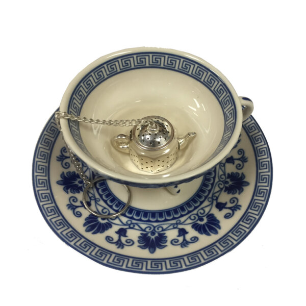Teaware Teaware Silver Plated Tea Kettle-Shaped Loose Leaf Tea Strainer