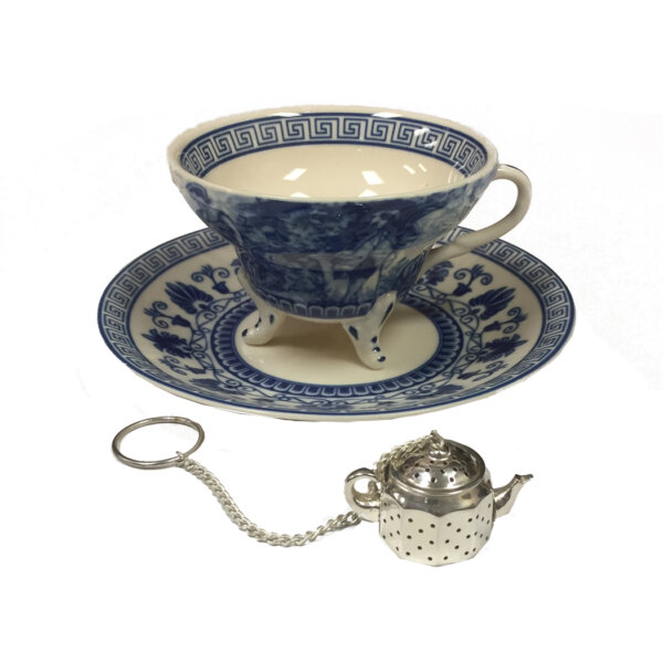 Teaware Teaware Silver Plated Tea Kettle-Shaped Loose Leaf Tea Strainer