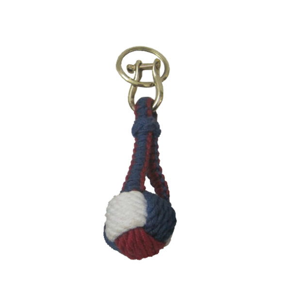 Keychains 3-1/2″ Red White and Blue Monkey Fist Keychain