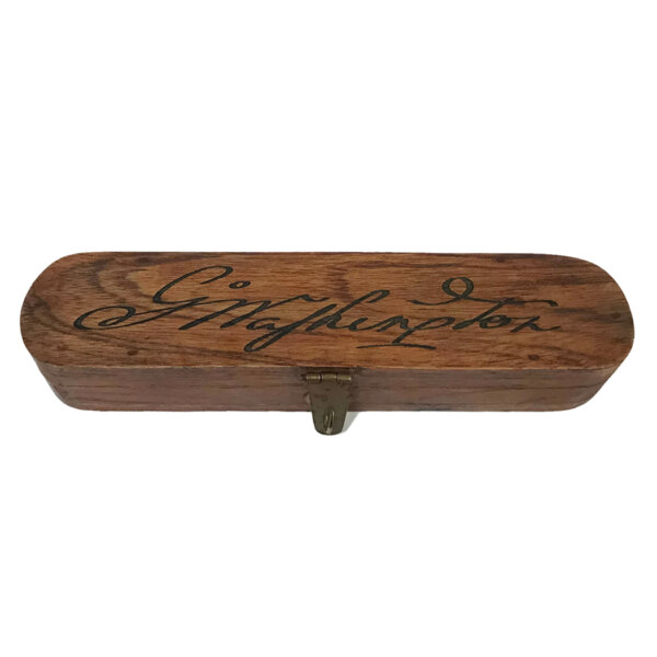 Writing Boxes & Travel Trunks Revolutionary/Civil War 8″ Wood Pen Box with Abraham Lincoln signature –  Wooden Nib Pen