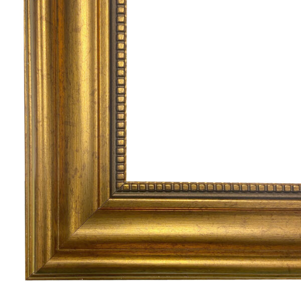 Baltimore Clipper Architect Framed Oil Painting Print on Canvas in Antiqued Gold Frame.