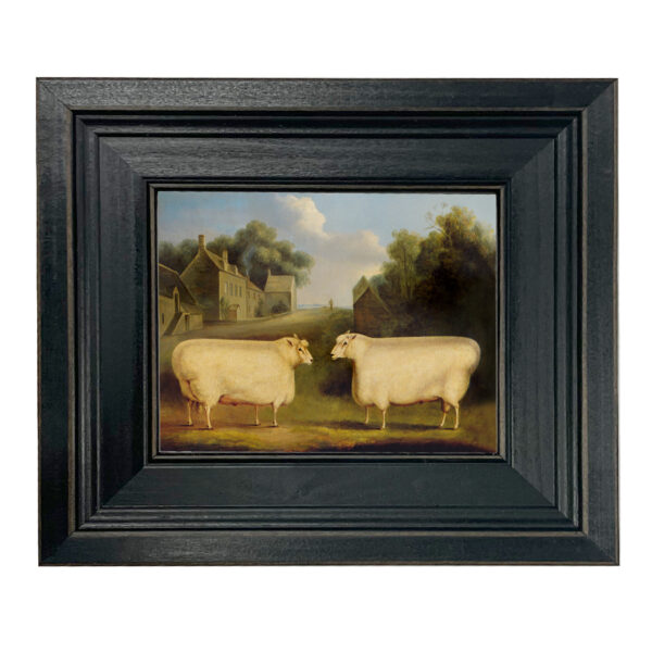 Farm/Pastoral Early American Two Sheep Primitive