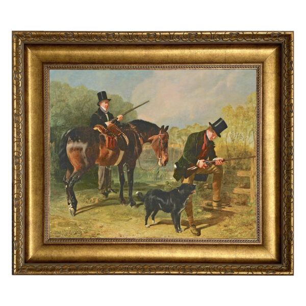 October by Alfred Corbould Framed Oil Painting Print on Canvas in Antiqued Gold Frame. A 16 x 20