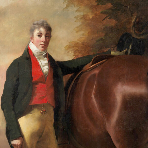 George Harley Drummond (c. 1808) Framed Oil Painting Print on Canvas in Brown and Black Solid Oak Frame- Framed to 22