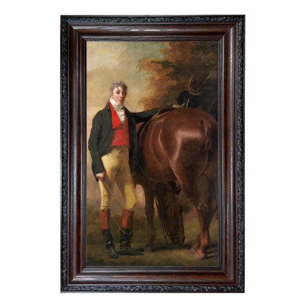 George Harley Drummond (c. 1808) Framed Oil Painting Print on Canvas in Brown and Black Solid Oak Frame- Framed to 22" X 34"