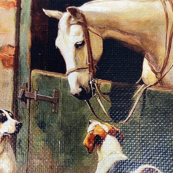 Dogs/Cats Dog and Horse at Stable