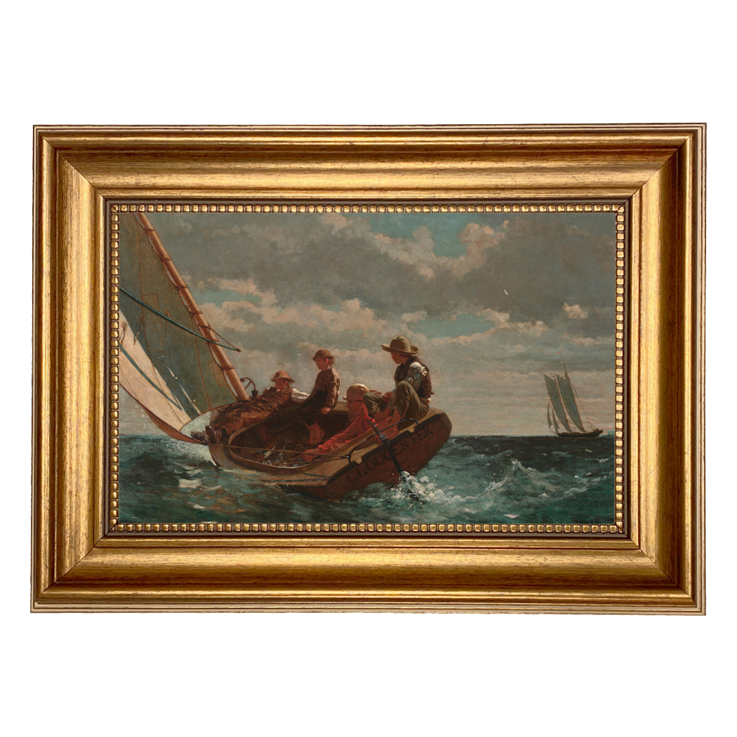 Nautical Nautical Breezing Up by Homer Winslow ...