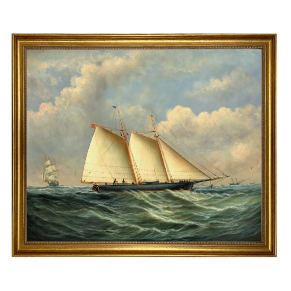 Nautical Nautical Schooner Dauntless and Man-of-War America’s Cup