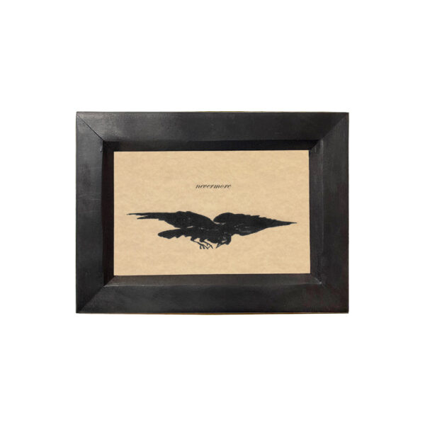 Halloween Dark Academia Nevermore Raven Edgar Allan Poe Framed Print