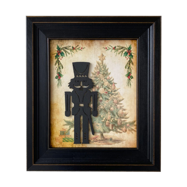 Christmas Christmas The Nutcracker Framed Wood Silhouette