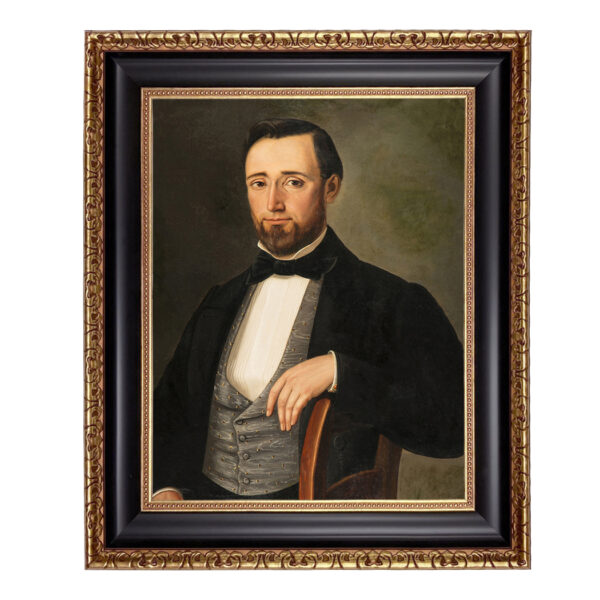 Painting Prints on Canvas Portrait Early Victorian Gentleman