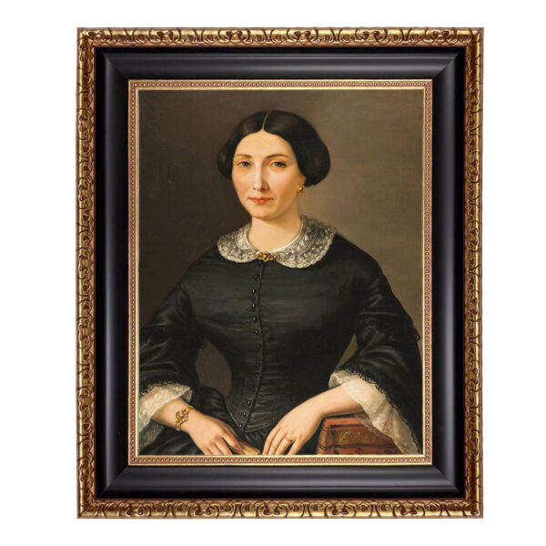 Painting Prints on Canvas Portrait Early Victorian Gentlewoman