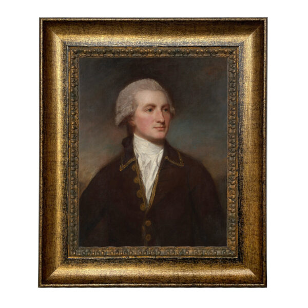 Painting Prints on Canvas Portrait Portrait of a Man by George Romney