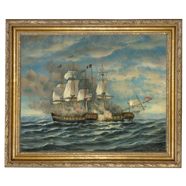 Nautical Nautical Battle Between USS Constitution and HMS Guerriere